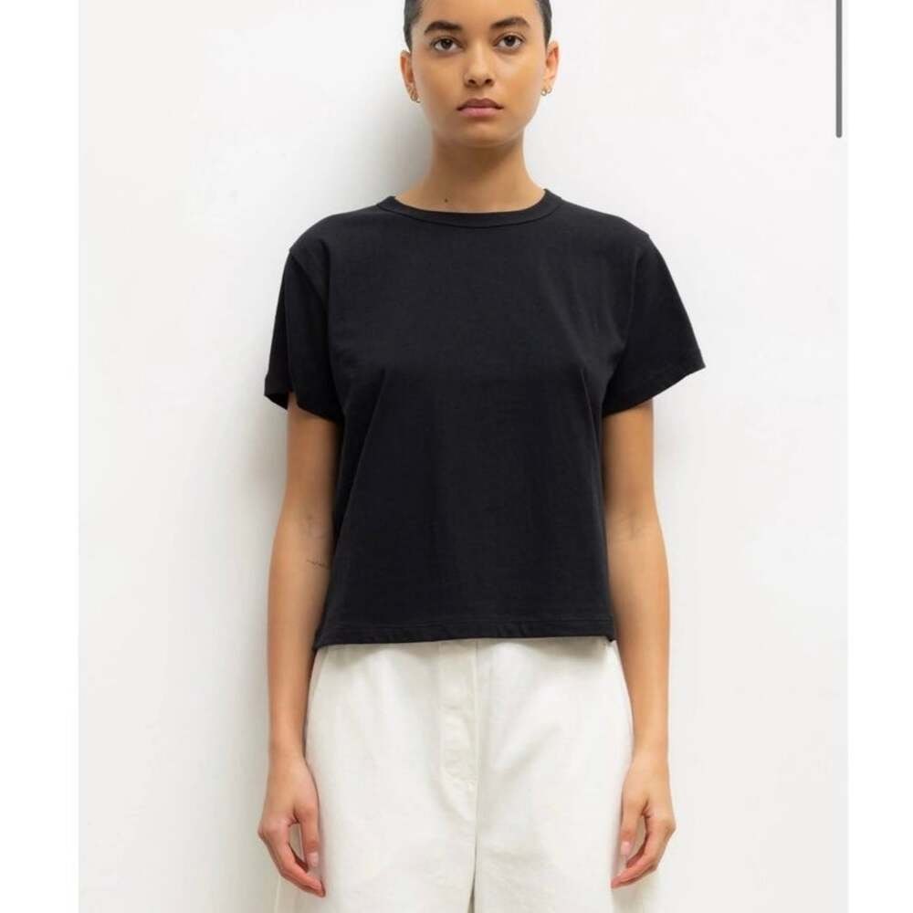 NWOT Leset The Margo Tee in Black SZ L